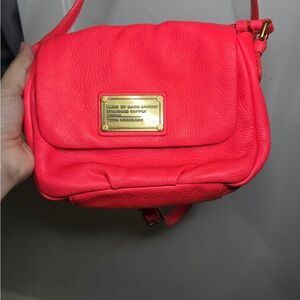 Marc Jacobs Pink Crossbody Bag with Gold Accents